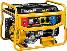 STEHER 7000 Вт, бензиновый генератор с электростартером (GS-8000E)
