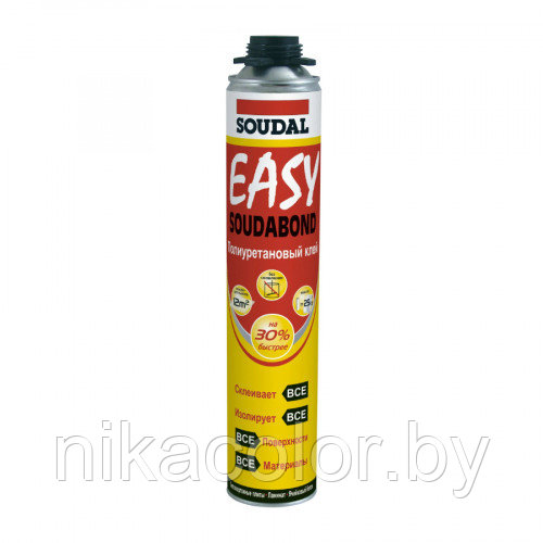 Клей-пена строительная полиуретановая пистолетная Soudal SOUDABOND Easy 750 мл 1уп 12шт