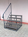 Лестница крыльцо уличная со ступенями из ДПК., фото 8