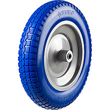 ЗУБР КПУ-1, 3.25″ х 350 мм, для тачек (арт. 39901, 39976), стальной диск, подшипник - 16 мм, полиуретановое