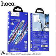 Дата-кабель DU48 Type-C to Type-C нейлон 240W 1.8м. черный Hoco