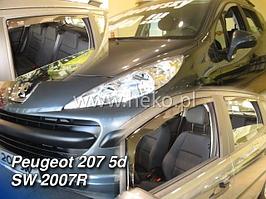 Ветровики вставные для Peugeot 207 SW (2007-) универсал / Пежо 207 [26130] (HEKO)