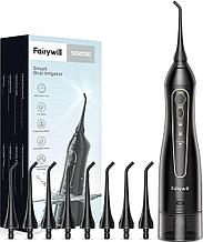 Ирригатор Fairywill F5020E (черный, 7 насадок)