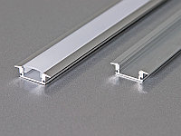 Алюминиевый профиль встраиваемый с экраном 17,5(24,5)х7 для LED ленты