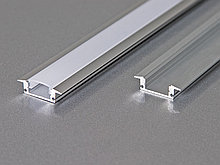 Алюминиевый профиль встраиваемый с экраном 17,5(24,5)х7 для LED ленты
