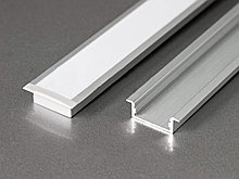 Алюминиевый профиль встраиваемый с экраном 23(30)x10для LED ленты