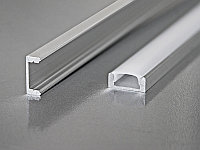 Алюминиевый профиль накладной с экраном 17,5х7 для LED ленты
