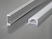 Алюминиевый профиль накладной с экраном 17,5х7 для LED ленты