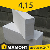 Блоки перегородочные 125 х 249 х 625 мм газосиликатные ЗАБУДОВА, поштучно
