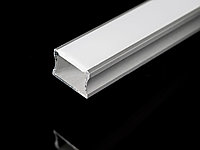 Алюминиевый профиль накладной с экраном 22,6х15,65 для LED ленты