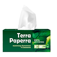 Полотенца бум.V-слож. TERRA PAPERRA (коробка)
