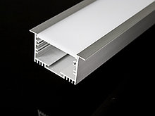 Алюминиевый профиль встраиваемый с экраном 49(62)х32 для LED ленты
