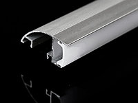 Алюминиевый профиль накладной с экраном 36x17,4 для LED ленты