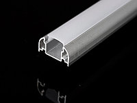 Алюминиевый профиль накладной с экраном 25,7x13,7 для LED ленты