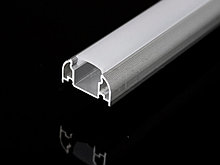 Алюминиевый профиль накладной с экраном 25,7x13,7 для LED ленты