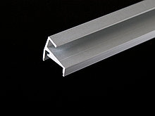Алюминиевый профиль торцевой на стекло 19х19 для LED ленты