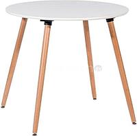 Кухонный стол Stool Group Rookie Round (белый/дерево)