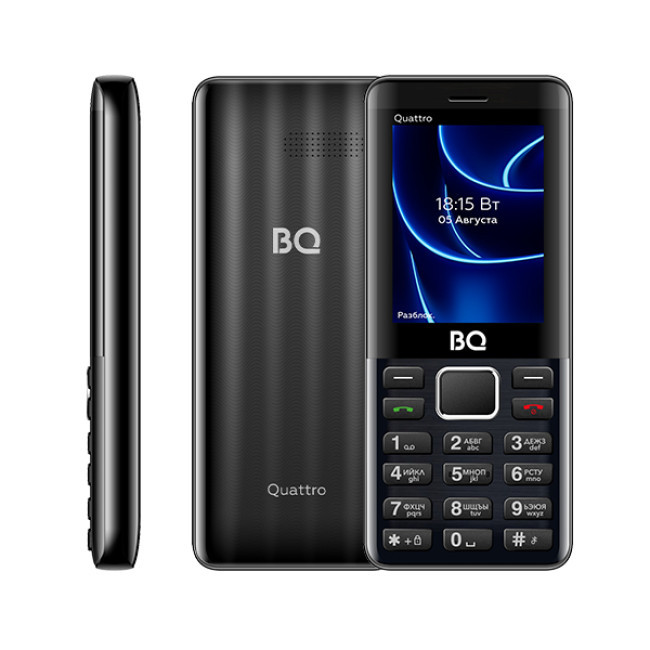 Мобильный телефон BQ 2453 Quattro (черный)