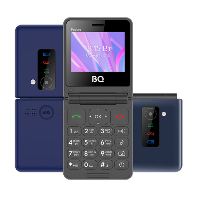 Мобильный телефон BQ BQ-2456 Pocket (синий)