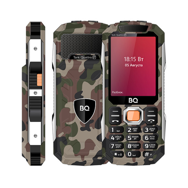 Мобильный телефон BQ BQ-2817 Tank Quattro Power (камуфляж)