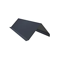 Планка торцовая 100х100 для гибкой черепицы, RAL7024 (серый графит), 0,45 мм, Скайпрофиль, Полиестер глянцевый