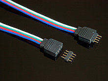 Коннектор 4pin с проводом (1 разъем) для светодиодной ленты 5050 RGB