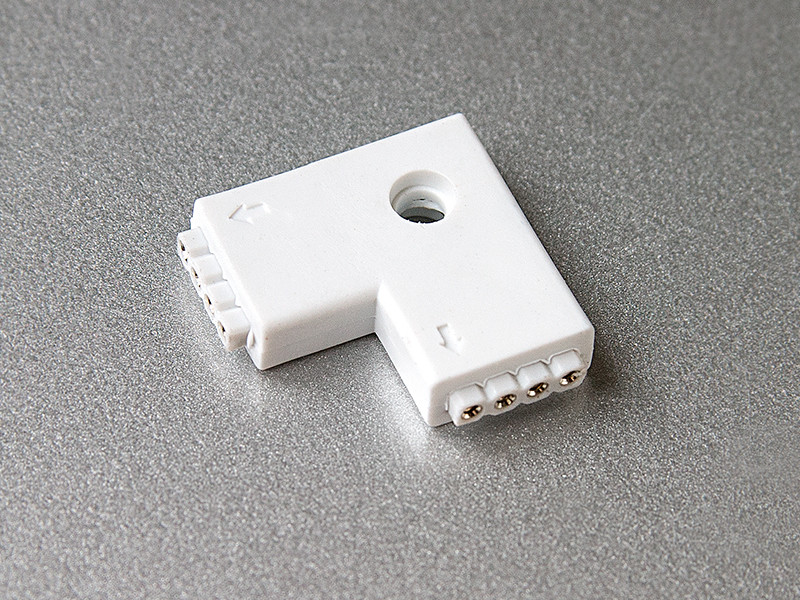 Коннектор L 4pin 10мм для светодиодной ленты 5050 RGB