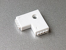 Коннектор L 4pin 10мм для светодиодной ленты 5050 RGB