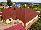 Битумная черепица Шинглас РАНЧО - Красный, фото 3