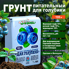 Грунт питательный Двина "Для голубики" 100 л, ПУ "ВИТЕБСКТОРФ" (торфяной)