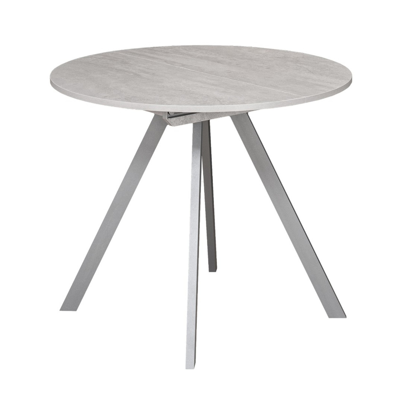 Стол М156 "Пралеска" Бетон метрополитан/металлик