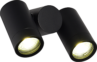 Настенный уличный светильник ST Luce Ecollo SL9011.402.02 черный/белый GU10 2*50W