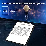 Доска-планшет малая STAFF 158 х 230 мм, А5, с прижимом, черная, фото 3