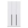 Шкаф 3-х дверный распашной 67.12 Брандо (h 2380) фасад МДФ с фрезеровкой белый матовый Олмеко, фото 2
