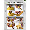Динозавр Завр (графитовый). 3D конструктор - оригами из картона, фото 3