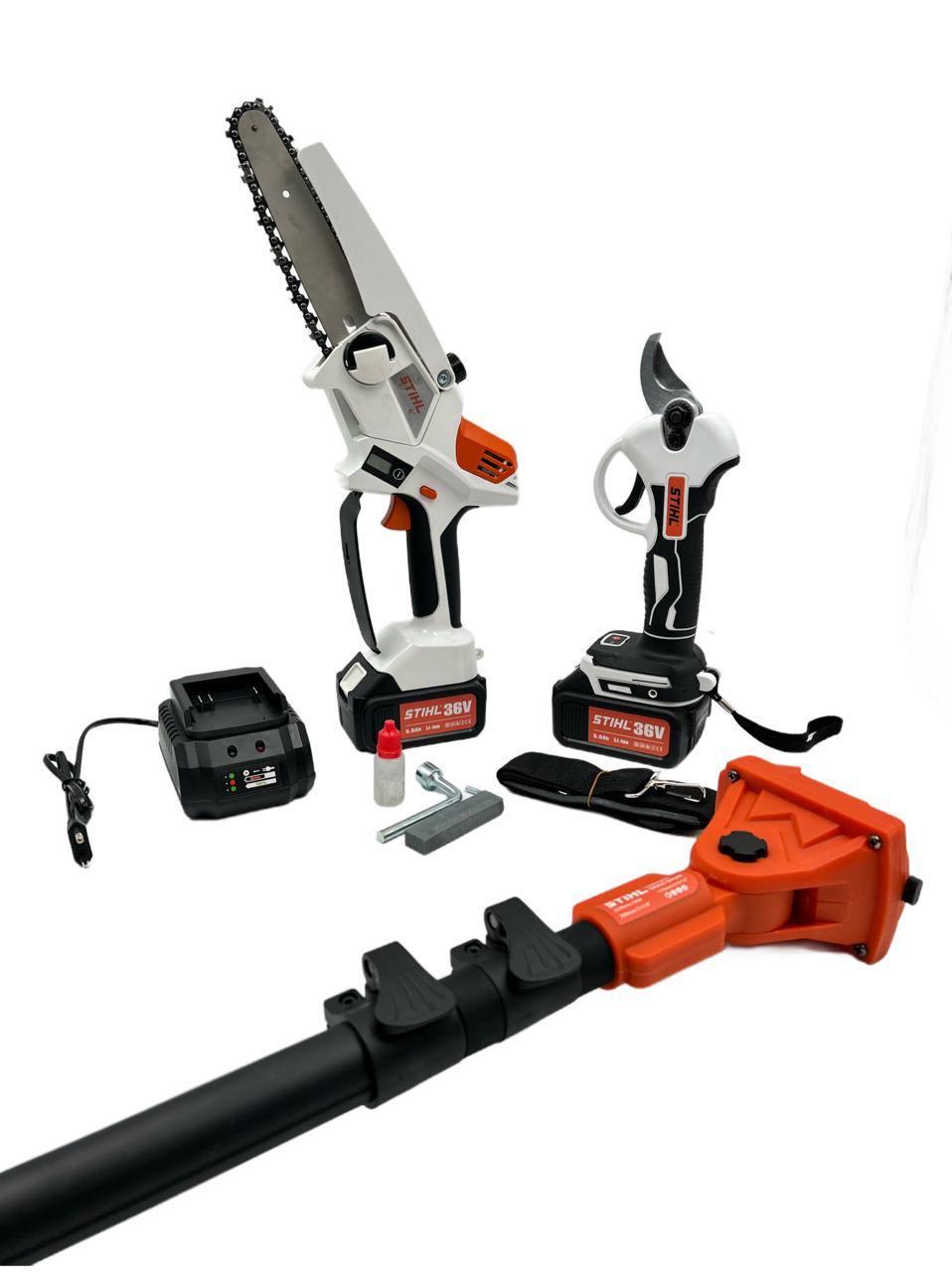 Садовый набор Stihl 3 в 1 3777 36V сектор, сучкорез, штанга