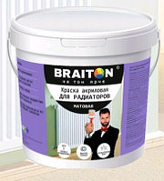 Краска водно-дисперсионная интерьерная BRAITON для радиаторов Матовая (1 кг.)