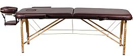 Массажный стол Atlas Sport складной 2-с 60 см деревянный + сумка в подарок (коричневый)