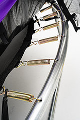 Батут пружинный с защитной сеткой Calviano 374 см - 12ft INSIDE master purple
