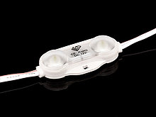 Светодиодный модуль SMD 2835, 2LED, 1W, 100Lm, IP67, White, линза 175 гр, LUX