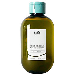 300 мл. Шампунь против выпадения для жирной кожи головы Lador Root Re-Boot Activating Shampoo Cica Tea Tree