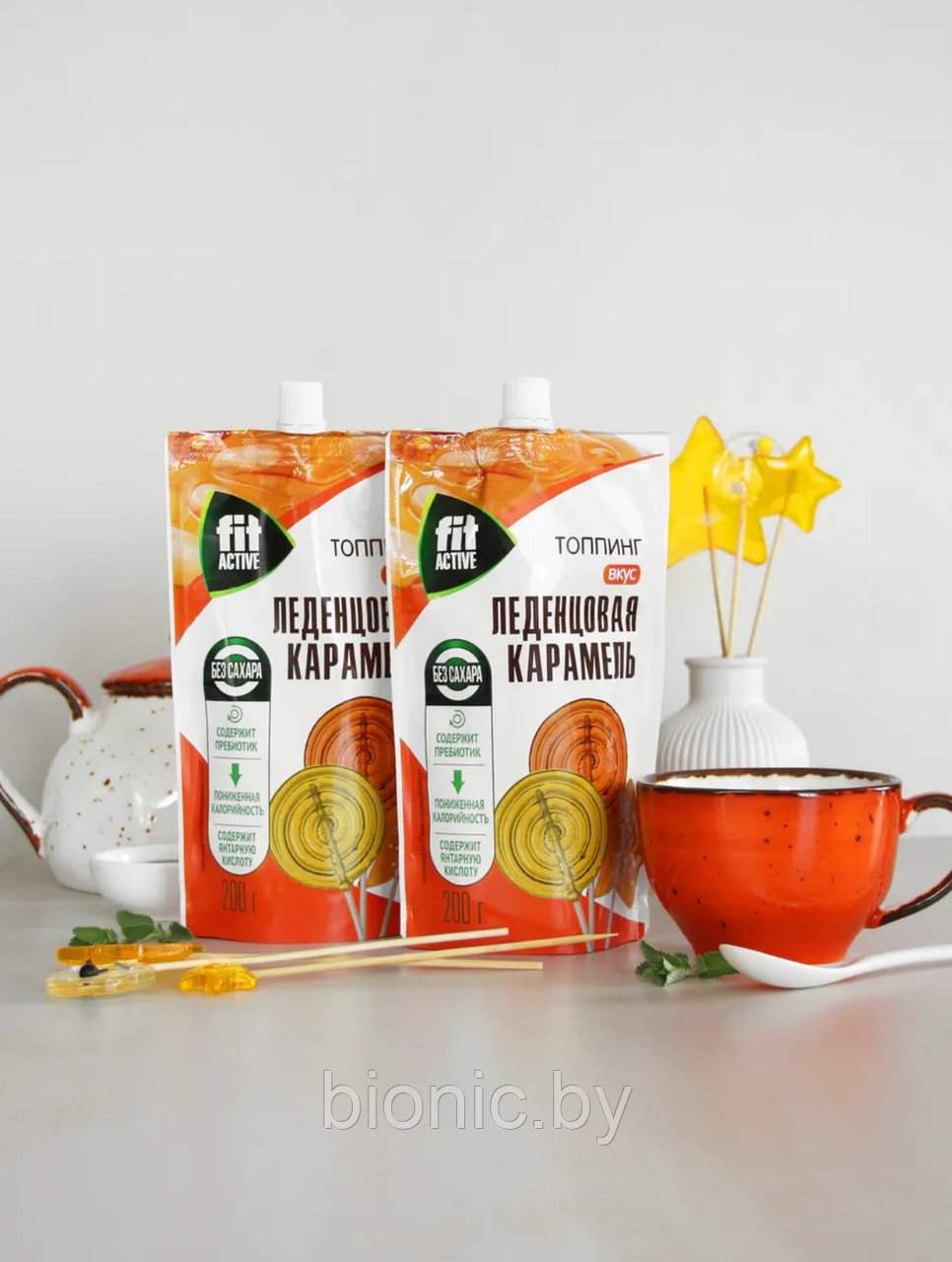 Топпинг "Леденцовая Карамель" Fit Active,  200 г (дойпак)