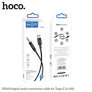 Акустический кабель нейлон UPA19 Type-C - jack(M) 1м. черный Hoco