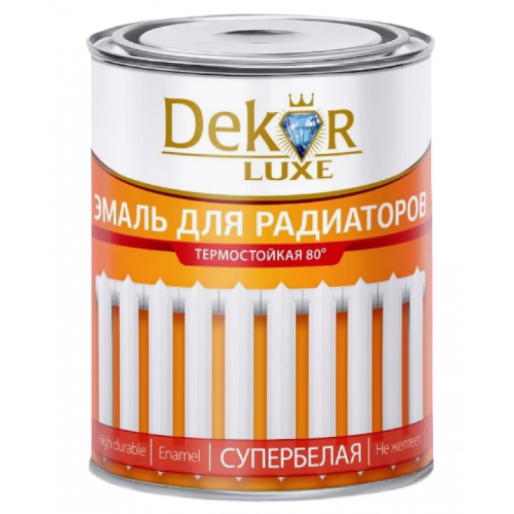 Эмаль для радиаторов алкидная "Dekor" 0,8 кг. белая