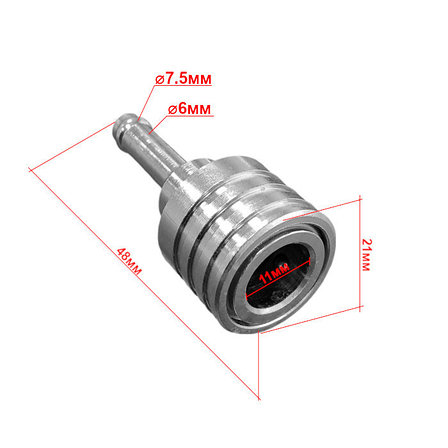 Коннектор топливный 65750-98505 Suzuki 11мм, фото 2