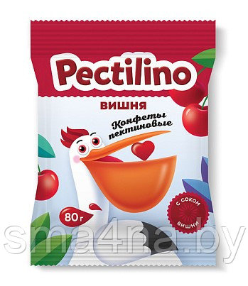 Конфеты пектиновые с соком ВИШНИ Pectilino 80г