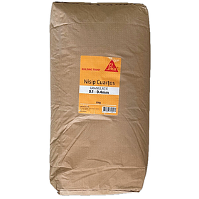 SikaQuartz Sand-04 (25 кг) - кварцевый кристаллический песок, прошедший огневую сушку, фракция 0,1–0,4 мм