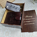 Мужской набор: портмоне L541-208brown + ключница, фото 2