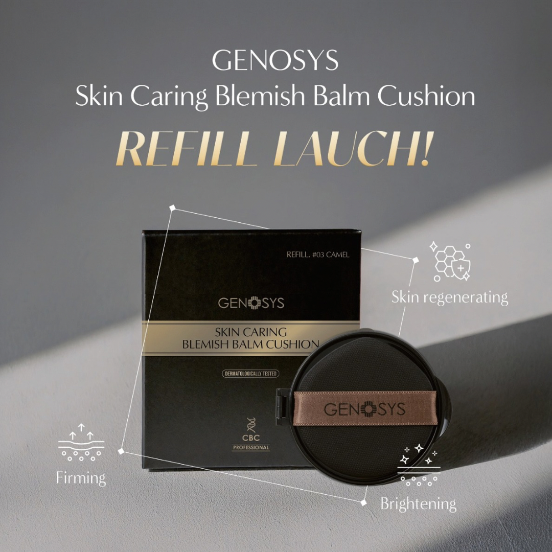 BB кушон Сменный блок Genosys Cushion Refill SPF50 Тон 01 Ivory