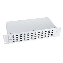 Оптический кросс 19" 48 SC (LC duplex) Cabeus FO-19-48SC 2U серый